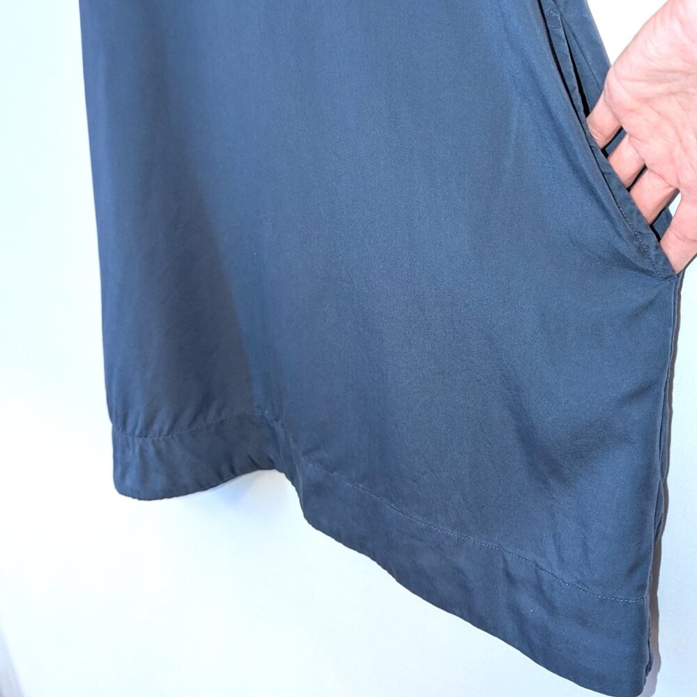 UpWest | Sleeveless Shift Dress Tencel in Slate Blue | Size	XS - Picture 4 of 11